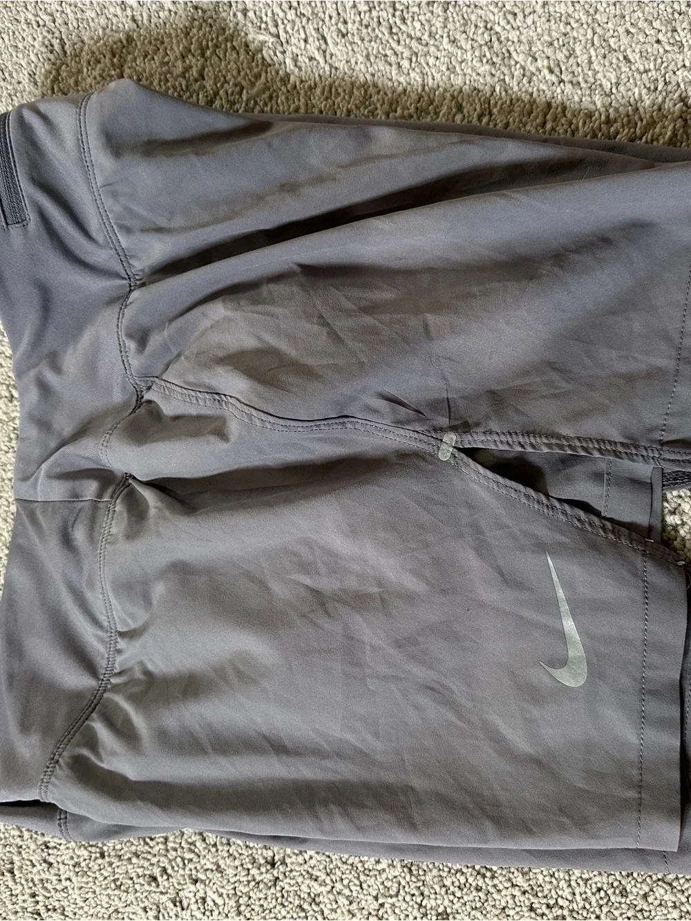 Nike Light Gray Dri-FIT Performance Shorts